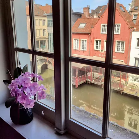 아파트 Unique Historic Mill Loft With River Lys Views 헨트